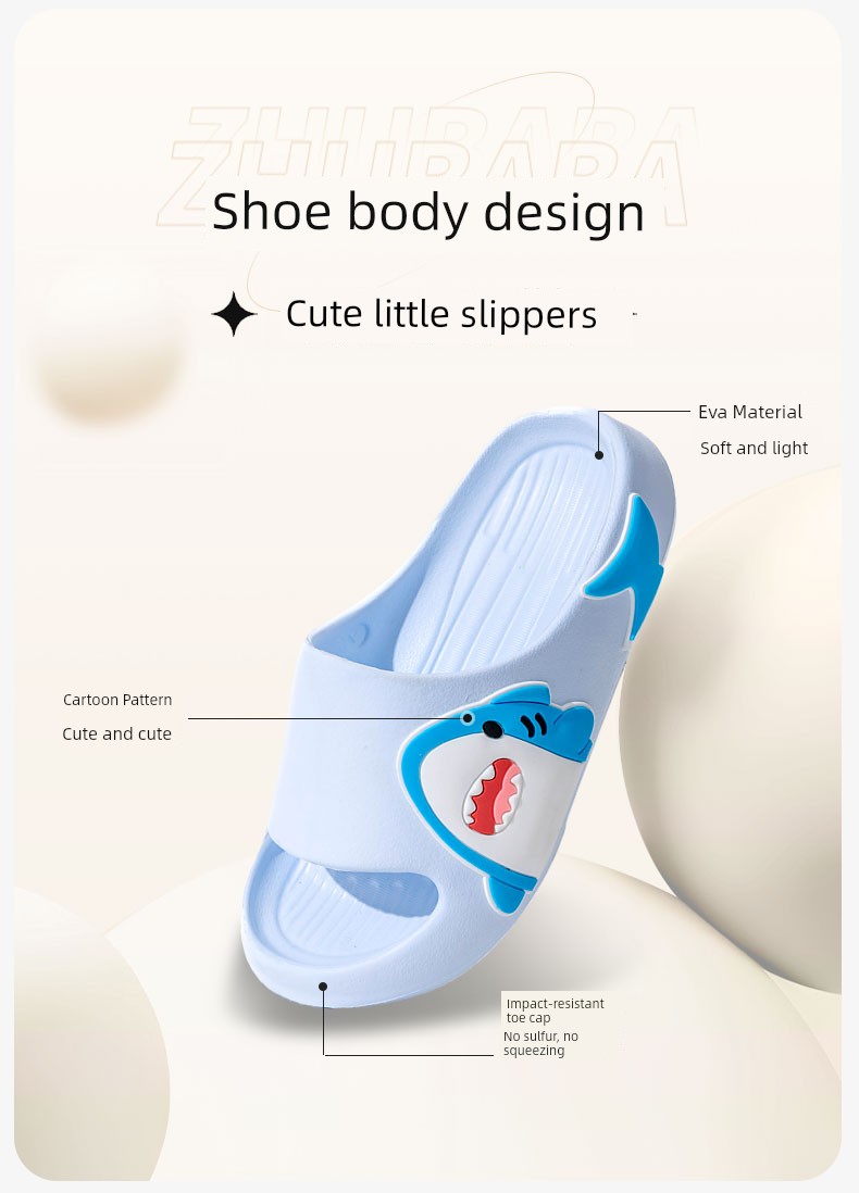 Pig Daddy Boys' Slippers Summer Children's Slippers Indoor Home Non-Slip Bathing Little Girl Baby Parent-Child Slippers — 5