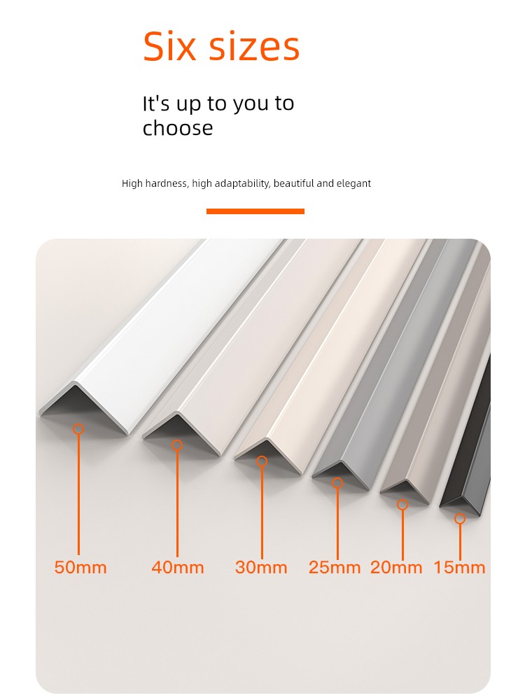Pvc Edge Strips, Wood Floor Trim Strips, Edge Strips, End Strips, Equal-Sided L-Shaped Corner Protectors, Anti-Collision Decorative Strips, Corner Strips