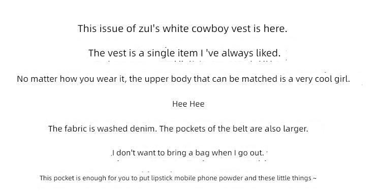 Retro Lamb hair student Plush thickening cowboy Vest