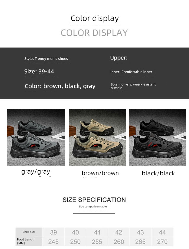 Spring and Autumn Mountaineering wear-resisting ventilation leisure time gym shoes