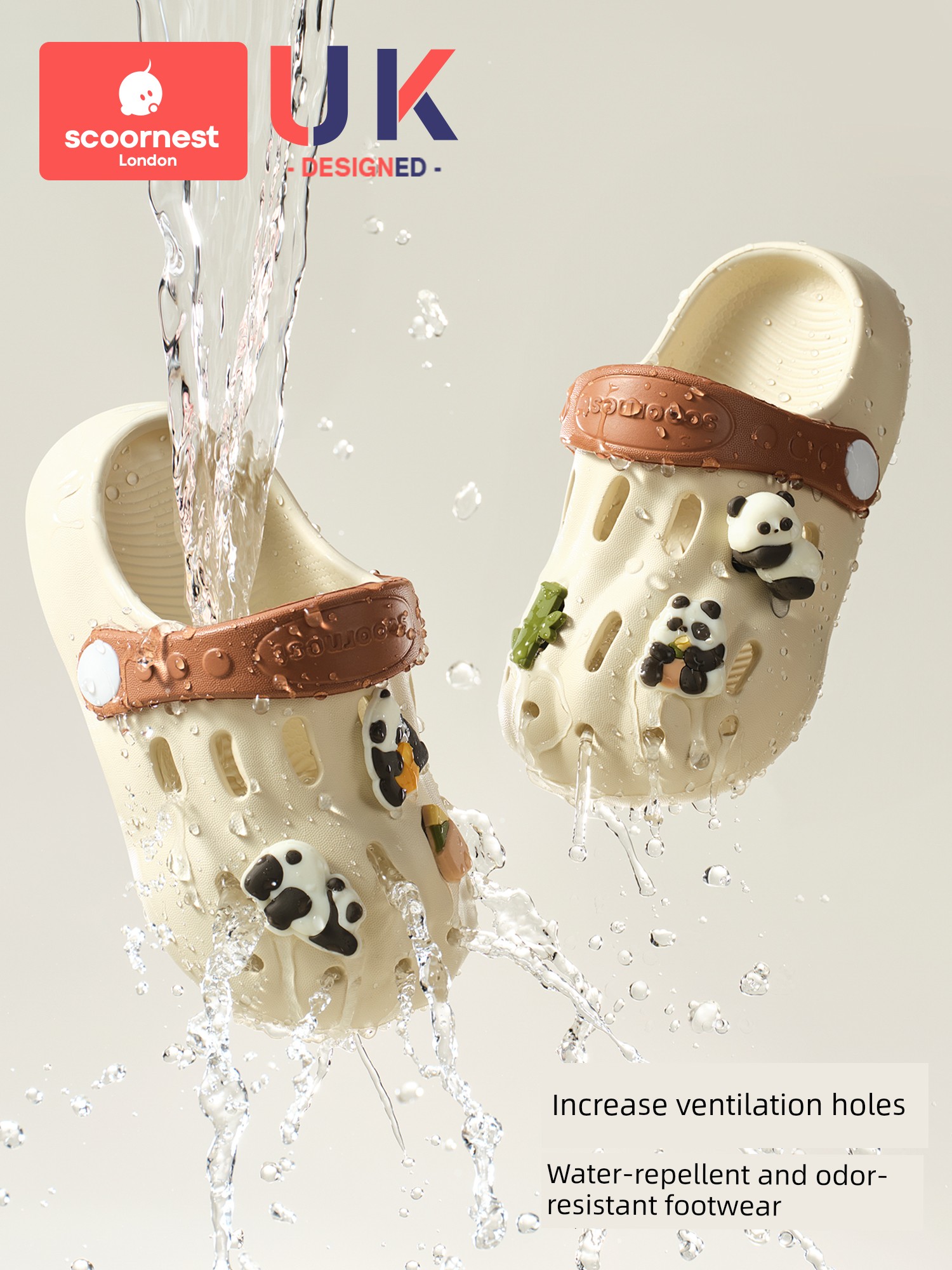 Kechao Kidsren's Clogs Summer Boys' Sandals Indoor Home Bathing Baby Beach Slippers Non-Slip Girls' Slippers — 4