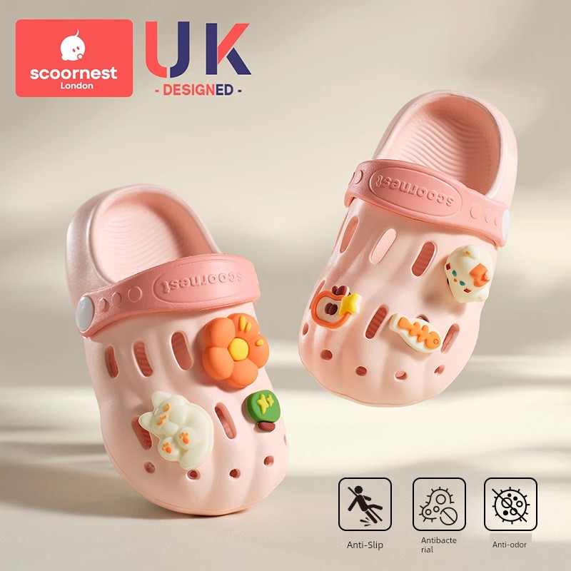 Kechao Children's Clogs for Boys and Girls, Summer Closed-Toe Sandals for Babies, Non-Slip Indoor Bath Slippers for Infants and Toddlers — 2