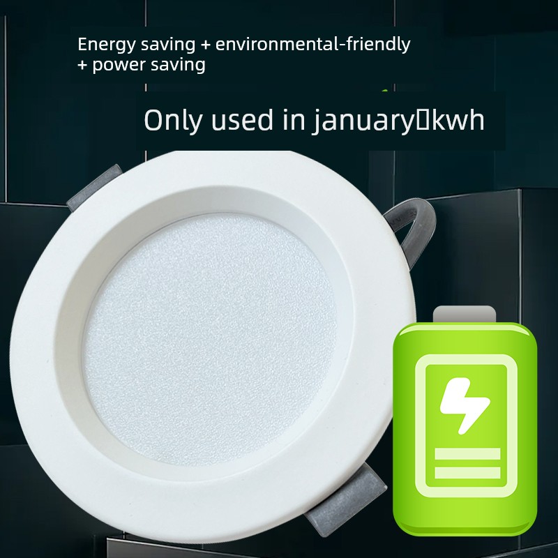 High-Brightness Led Downlight, 5W 9W 4-Inch 12W 18W, Recessed Ceiling Light, Living Room Hole Light, White Light, Warm Light