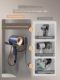 Hairdryer storage rack, bathroom hair dryer, no punching rack, bathroom wall-mounted air duct support storage tool