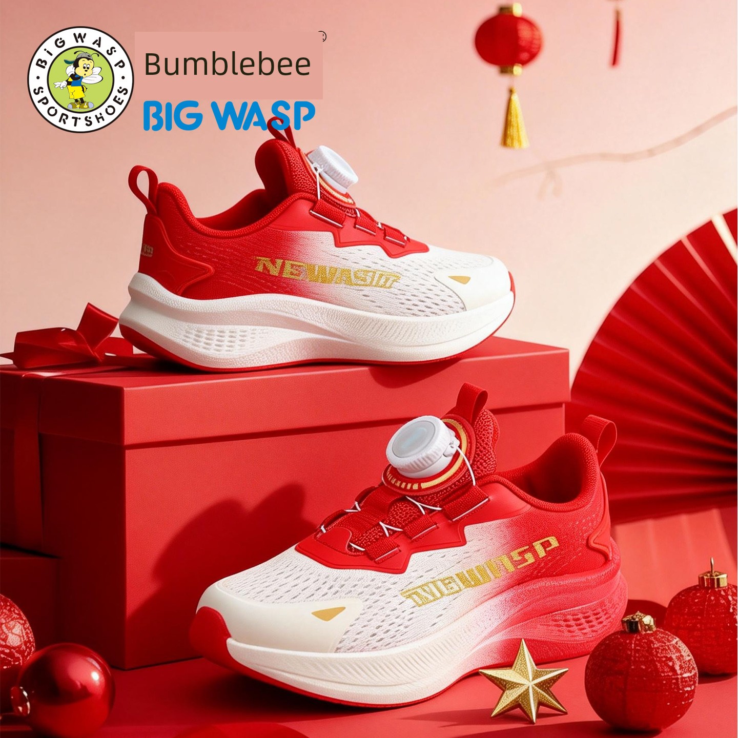 Lightweight Bumblebee Children's Shoes, Boys' Sports Shoes, Mesh Breathable Shock-Absorbing Non-Slip Youth Mesh Shoes, Kidsren's Running Shoes — 1