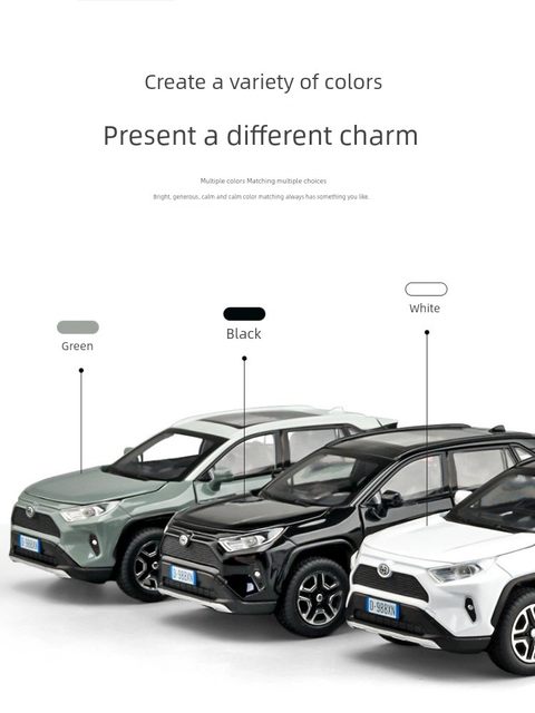 Jiaye 1 32 Rongfang RAV4 alloy car model simulation SUV off-road vehicle boy children toy car ornaments