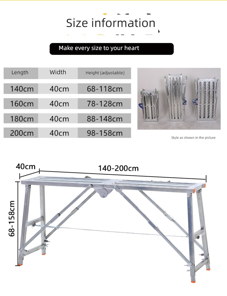 fold Up and down renovation household indoor Scaffolding Horse stool