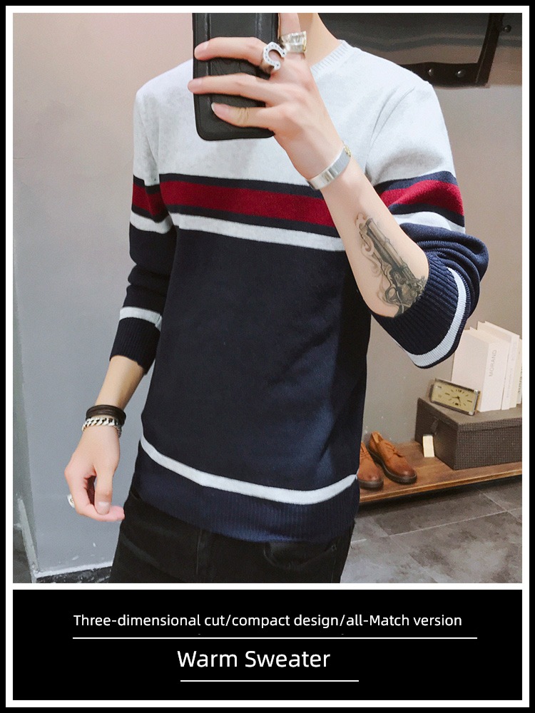 Round neck Spring and Autumn Condom Undershirt Plush sweater