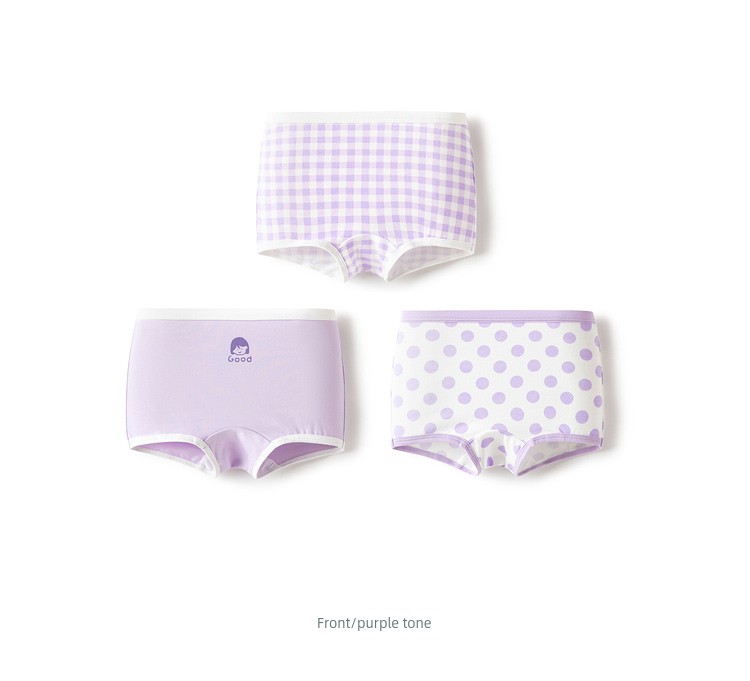 Balabala Children's Underwear, All-Cotton, Class A, Girls' Boxer Shorts, Toddler and Big Kids' Four-Corner Briefs, Baby-Friendly, Non-Binding — 38
