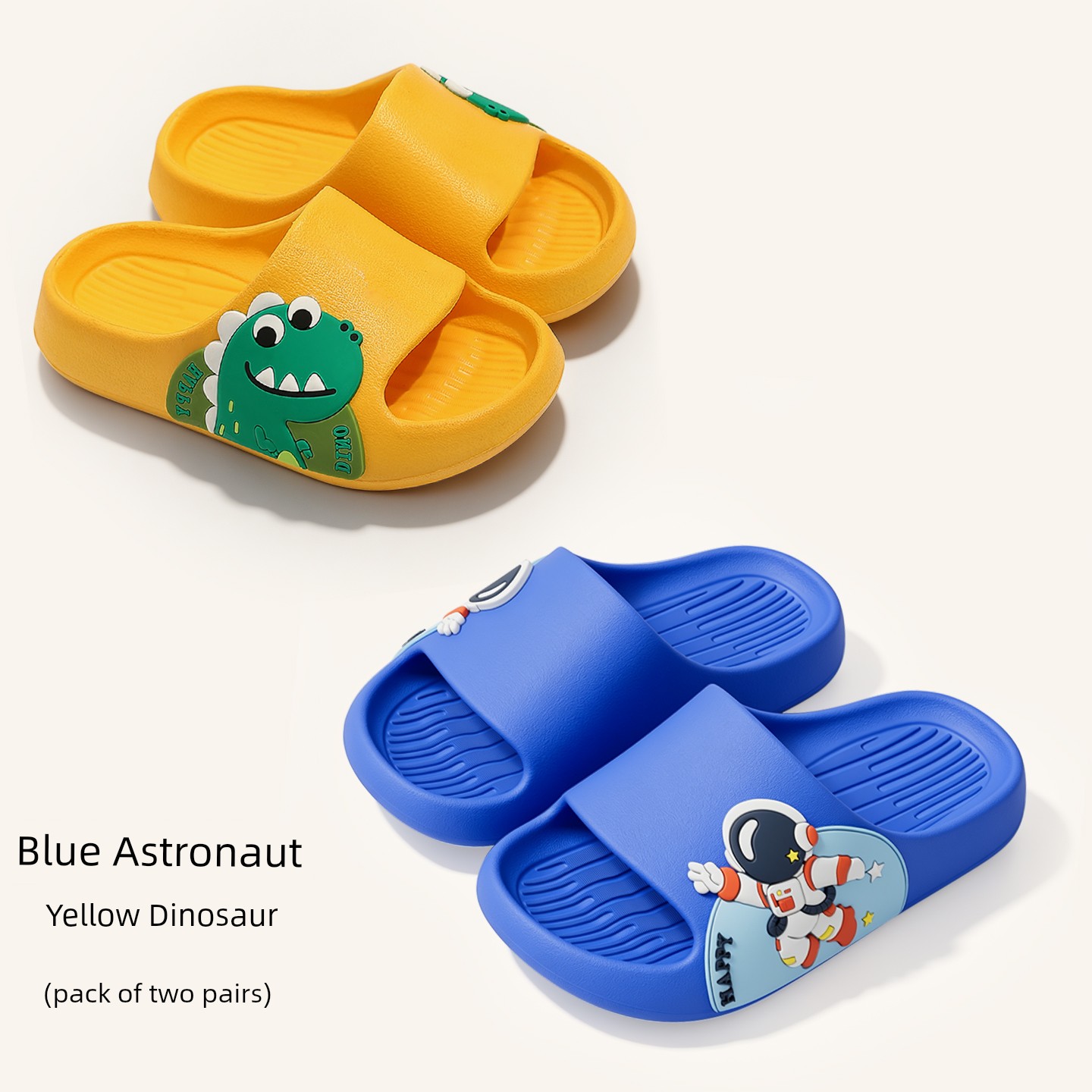 Boys Summer Indoor Non Slip Dinosaur Kids Slippers — 3
