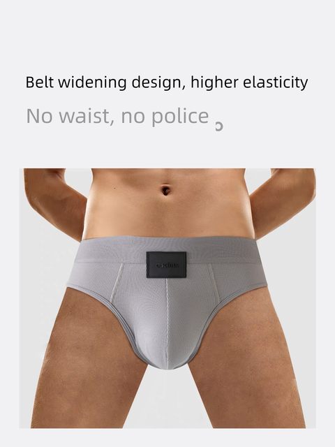 2 pieces of rough men's underwear for triangle sexy pure cotton men's briefs mid-waist breathable sports shorts