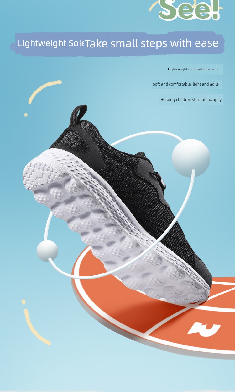 Li Ning Little Girl Professional Shock Absorption Children's Running Shoes — 11