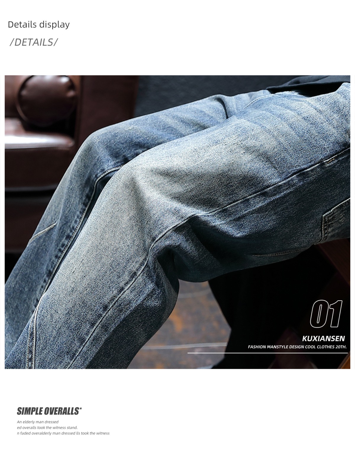 Splicing autumn Big size the fat trend Versatile Jeans