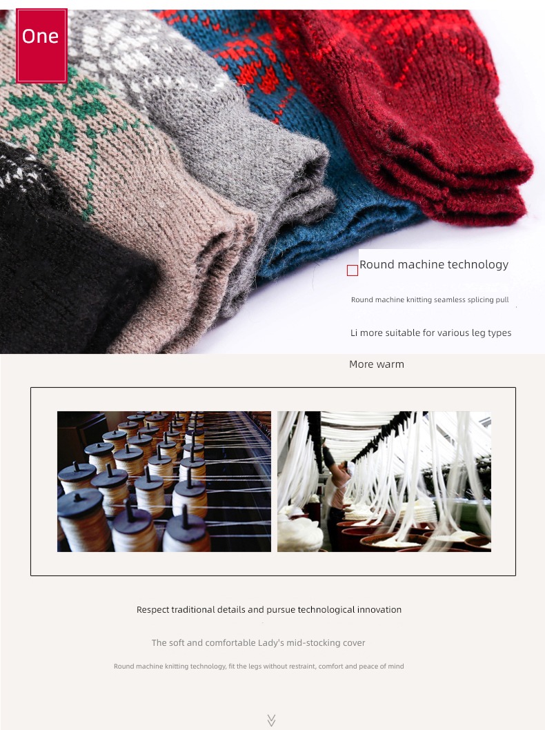 Autumn and winter lengthen female Cashmere Overshoes keep warm Pile socks