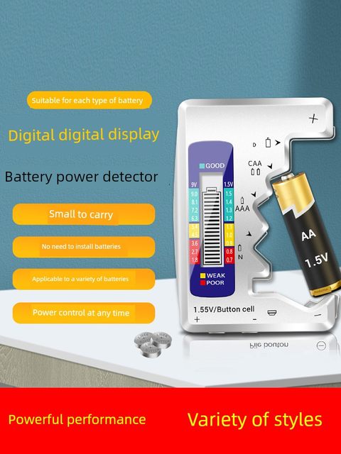 Battery capacity detector Battery capacity tester Battery capacity display remaining capacity digital display