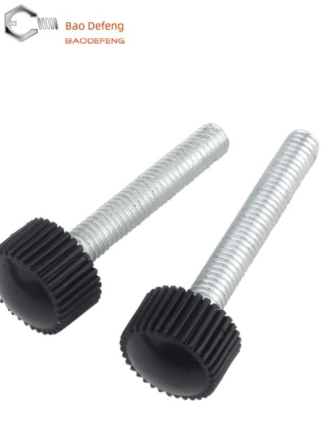 Round head straight pattern handle rubber head screw hand twist adjustable bakery handle hand twist screw M4M5M6