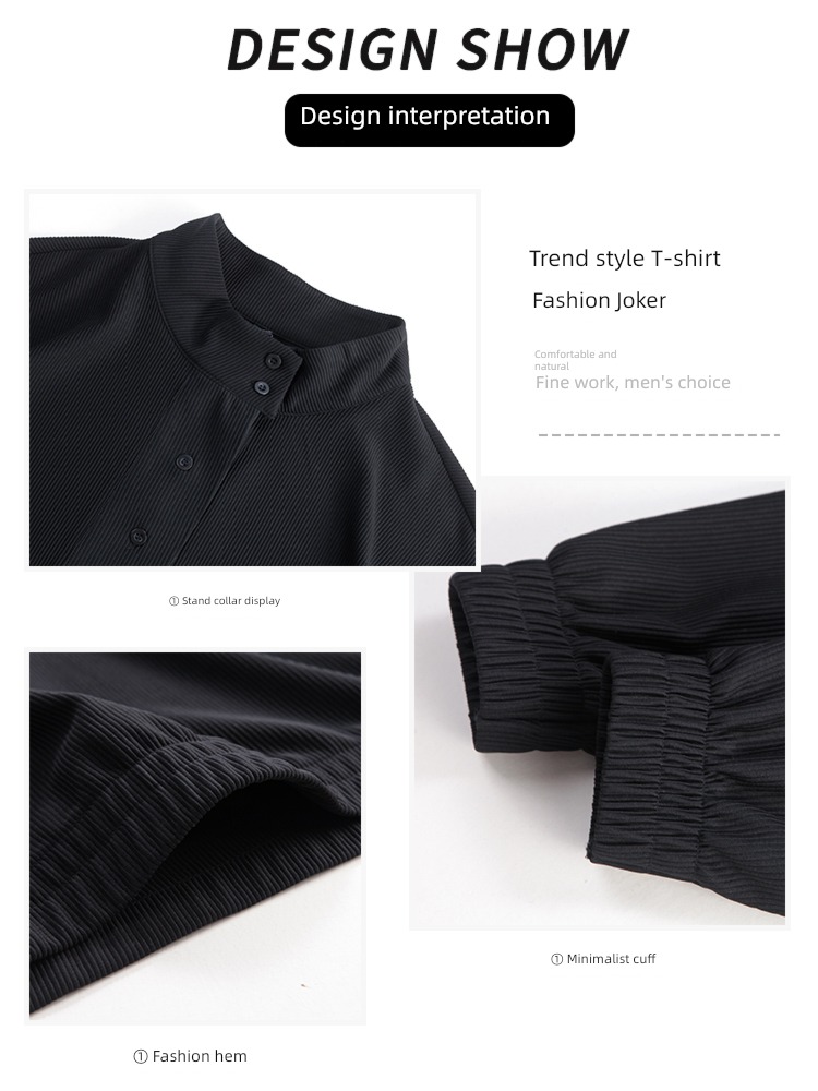 autumn the fat Fattening stand collar No cap Condom Sweater