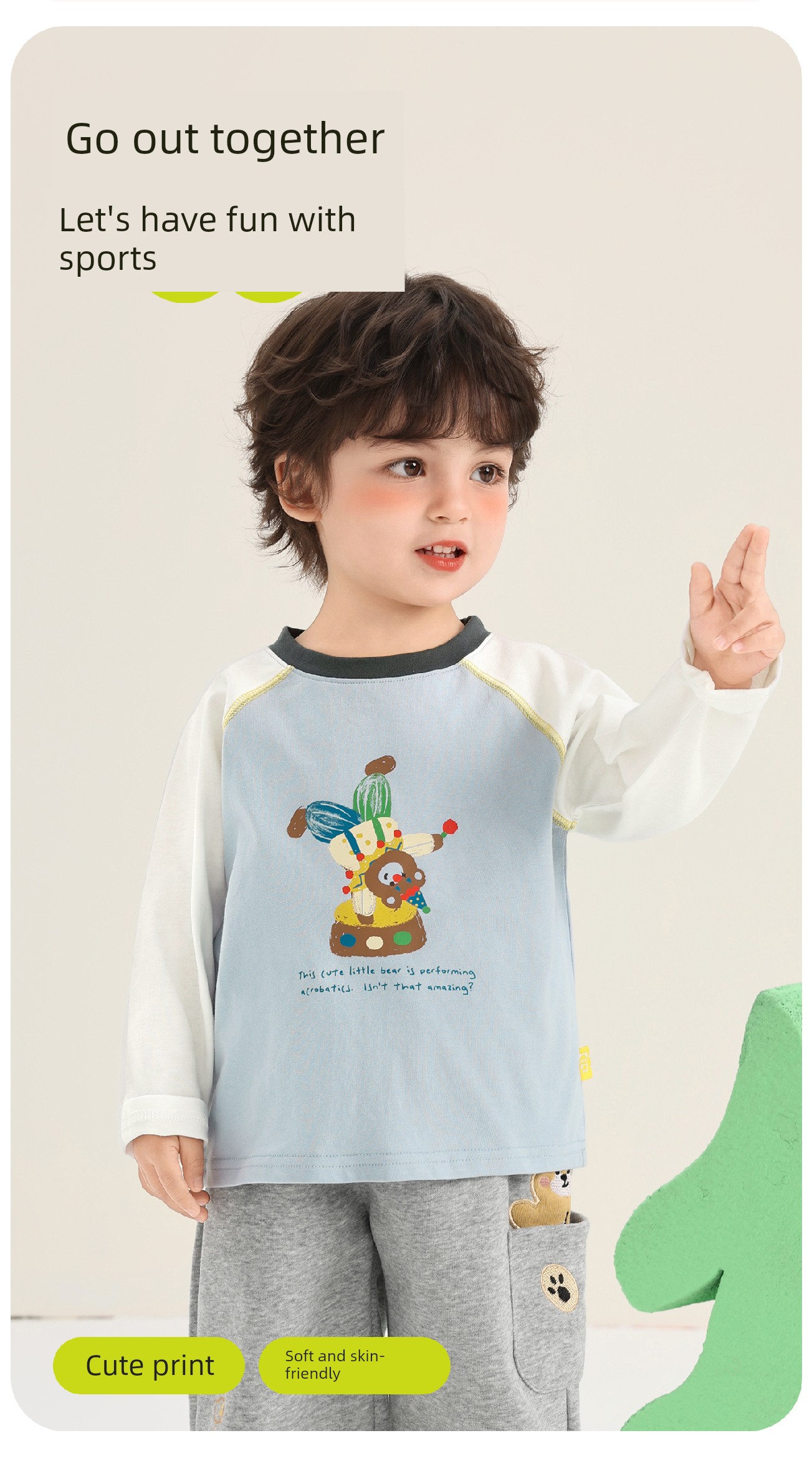 Kaka Panda Children's Long-Sleeve T-Shirt Spring Outfit for Boys, Spring Base Shirt, Baby Clothes, Girls' Toddler Clothing Top — 4