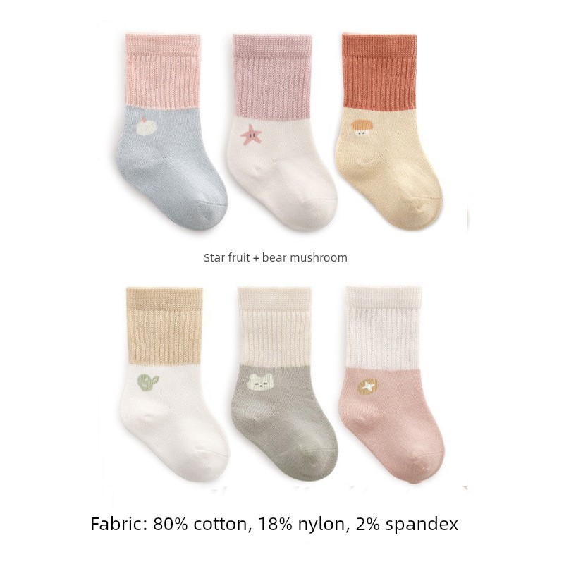 Baby Socks 0-March Spring and Autumn Newborn Boneless Baby Socks — 4