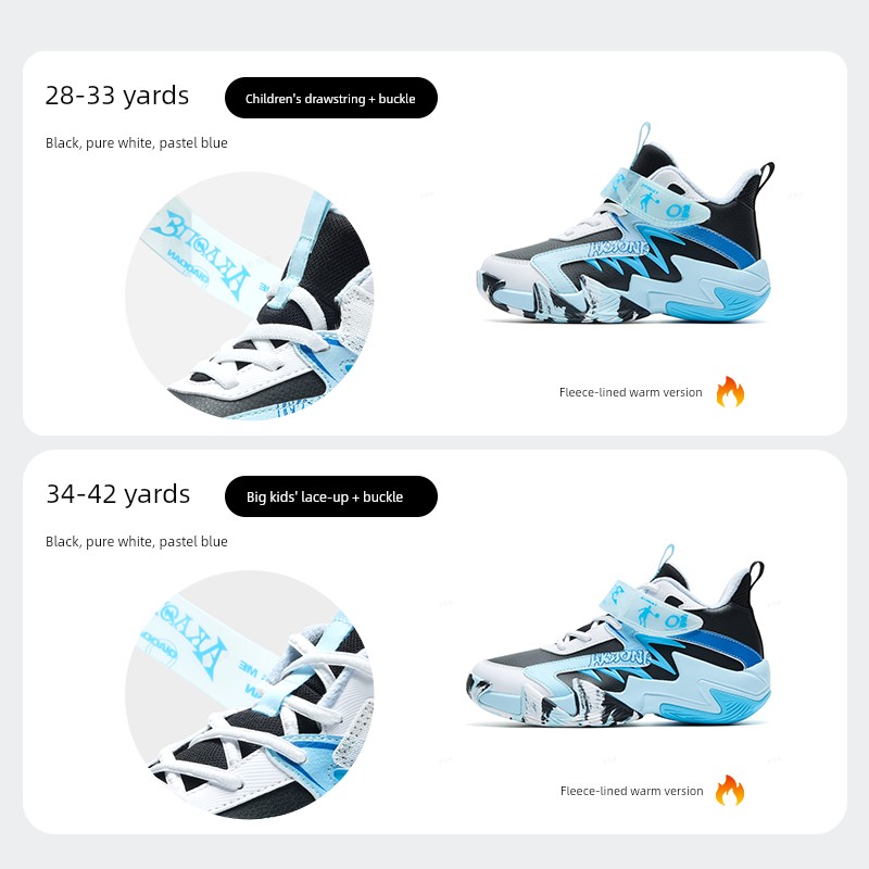 Jordan Kidsren's Shoes, Kidsren's Basketball Shoes, Professional Training and Competition Shoes, 2026 Autumn New Breathable Boys' Sports Shoes — 7