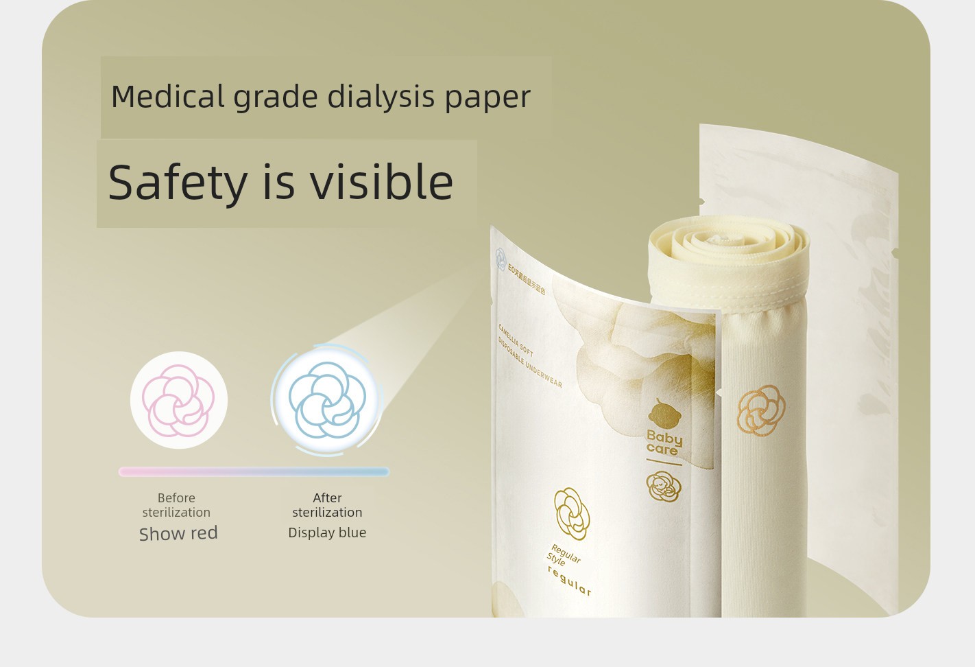 Babycare Jinshan Camellia Disposable Women's Underwear, No-Wash, Daily Use, High-Waisted, for Travel, Postpartum, and Maternity — 11