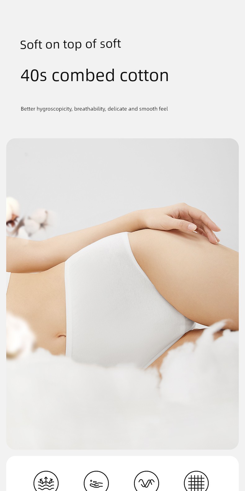 October Crystalline Disposable Underwear for Pregnant Women High Waist Pure Cotton Postpartum Underwear Maternity Travel Confinement Women's Underwear — 13