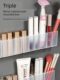 Lipstick partition storage box can be glued to three-part storage rack transparent acrylic dustproof and moisture-proof cosmetic storage box