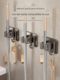Mop hook without hole punching bathroom storage tool sticky hook broom hanger powerful adhesive wall hanging mop clip