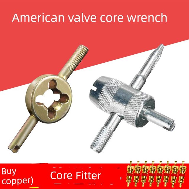 Valve core wrench bicycle tire American mouth cap key electric vehicle car tightening valve core tool remover