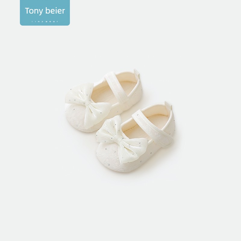 Tony Bear Baby Shoes Non-Slip Floor Shoes for Spring and Autumn, Breathable Soft-Soled Anti-Slip Princess Walking Shoes for Baby Girls — 1