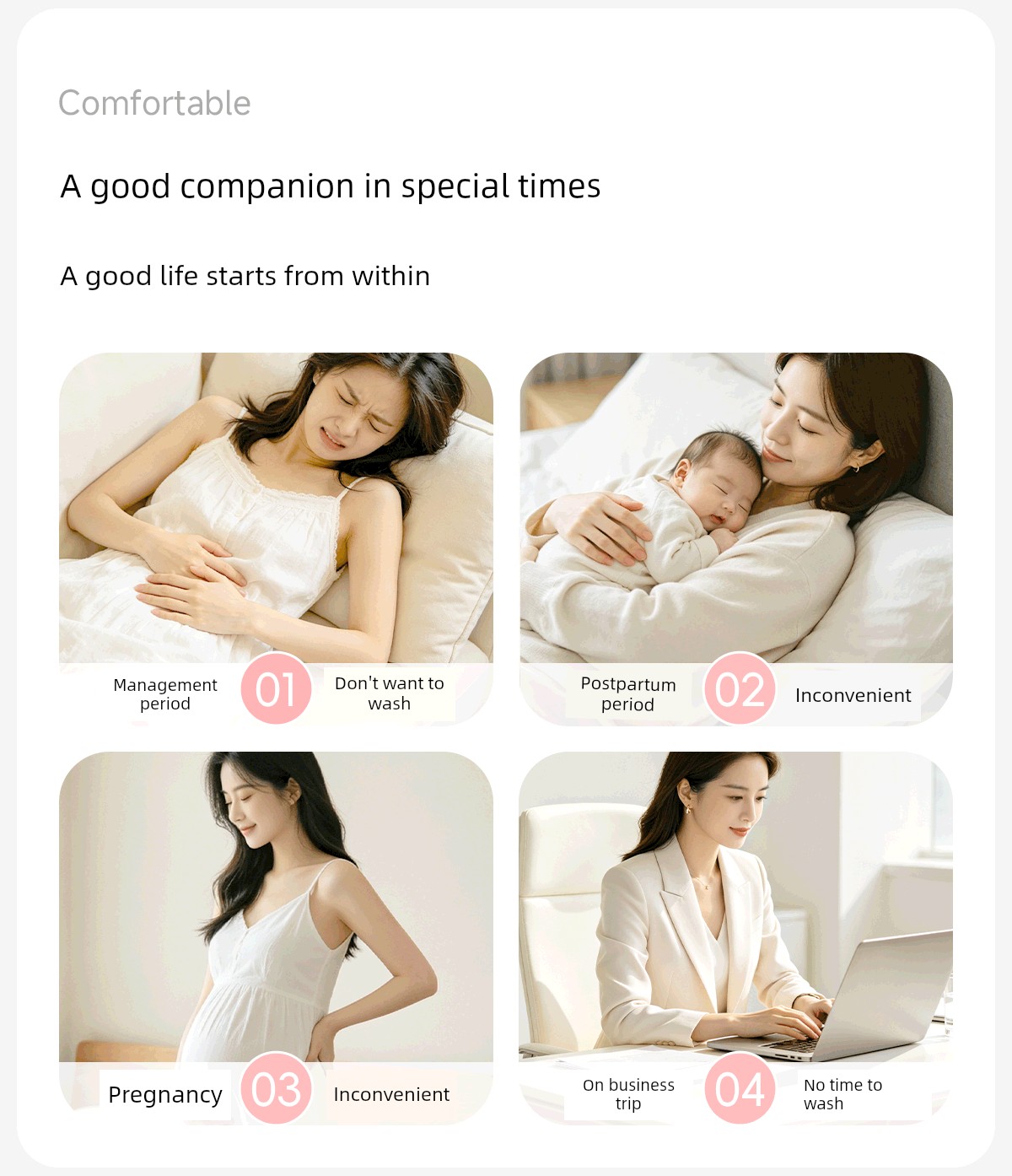 High-Waisted Disposable Underwear for Women, Pure Cotton Crotch, Sterile, Individually Packaged, Travel Style, Large Size, 100kg Daily Disposable Shorts — 6