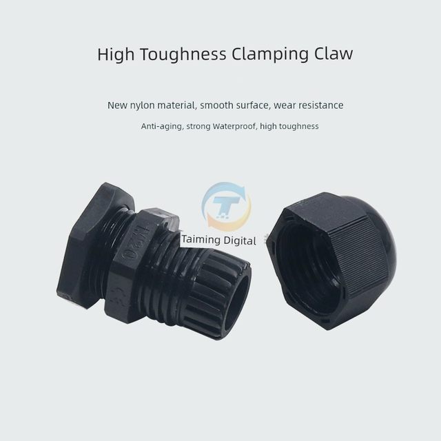Metric M nylon cable waterproof joint M12 plastic cable 25 fixing head 10 grid granular head 16 lock 20mm