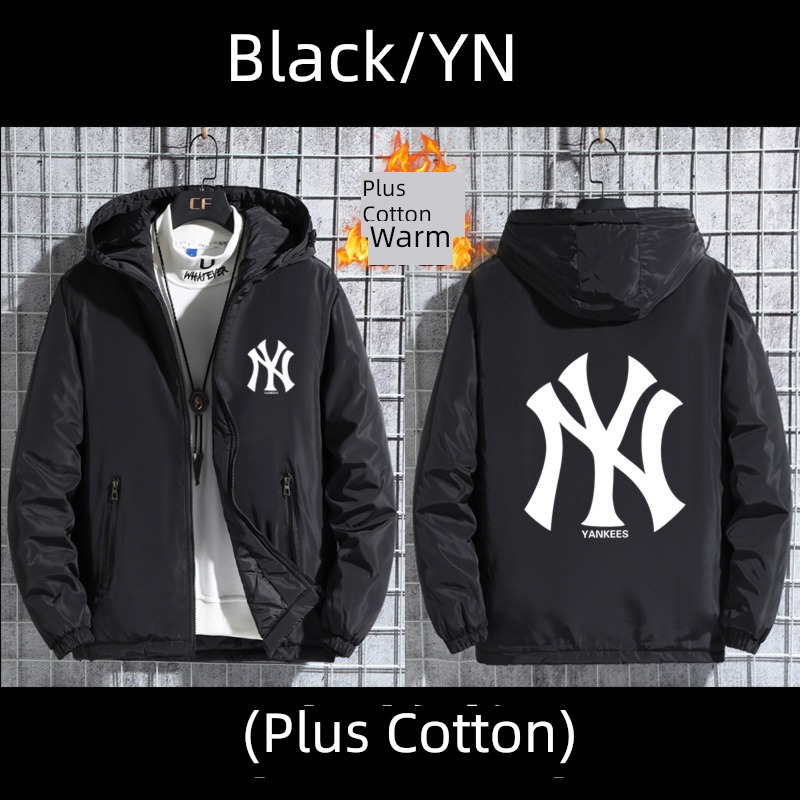 Chaopai motion Fattening Autumn and winter easy cotton-padded jacket loose coat