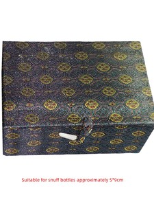 Snuff Bottle with Internal Painting, Handicrafts, Brocade Box, Packaging Box, Matching Accessories, Cloth Bag for Cultur