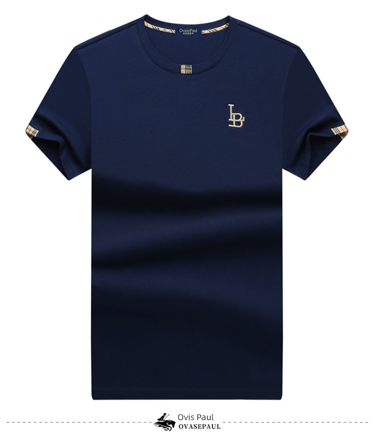 Chaopai Paul man white Embroidery Short sleeve T-shirt