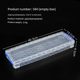 Rectangular plastic packaging box matte matte electronic hardware component box high-end empty box small storage box