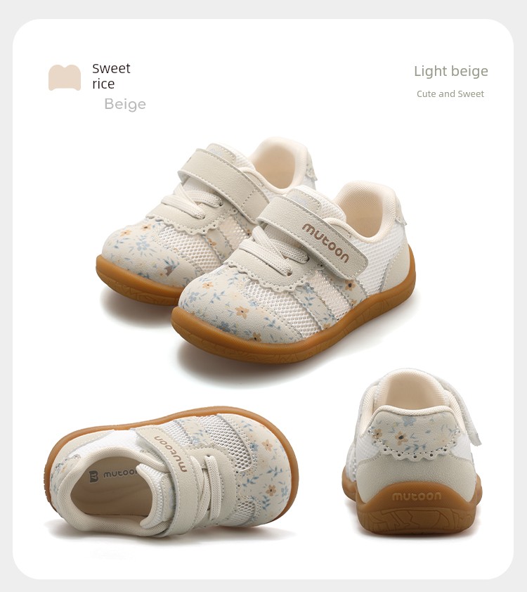 Toddler Shoes with Soft Soles, Autumn and Winter Retro Floral Walking Shoes for Little Girls, Functional Shoes for Boys — 53
