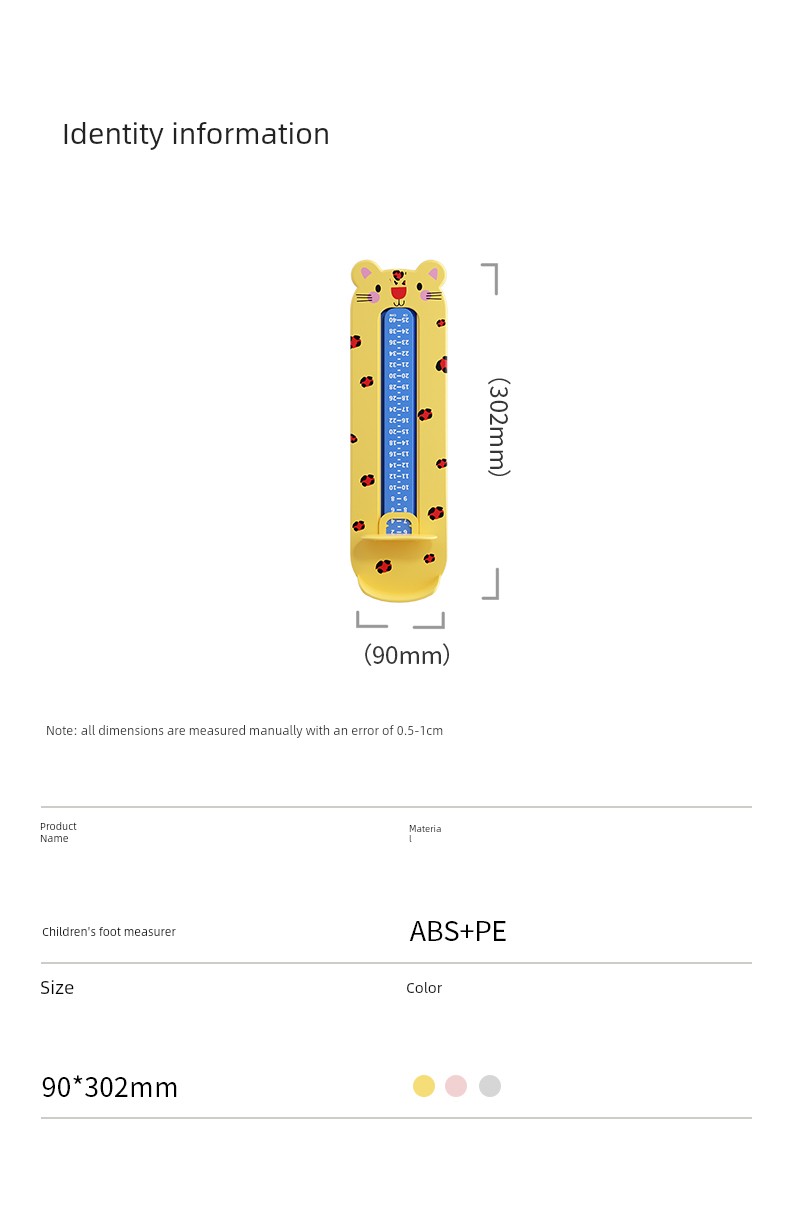 Baby Foot Measurer, Children's Accurate Foot Length Measuring Device, Infant Shoe Size Measuring Ruler, Kids' Home Shoe Measuring Tool — 11
