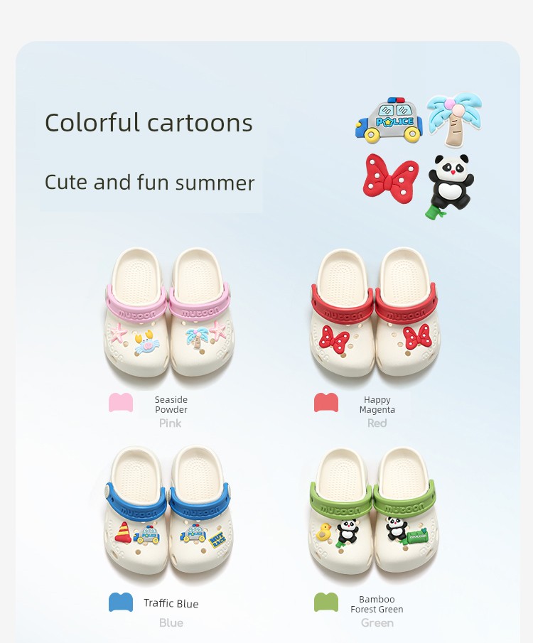 Children's Slippers for Indoor Use, New Summer Style for Boys, Clogs for Kids, Outdoor Sandals for Girls, Beach Shoes — 45