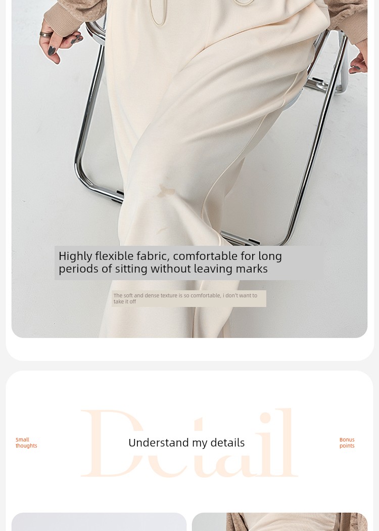 Maternity Pants for Autumn, Wide-Leg Pants That Don'T Squeeze the Belly, Fall/Winter Fleece-Lined Casual Straight-Leg Long Pants for Petite Women, Autumn — 9
