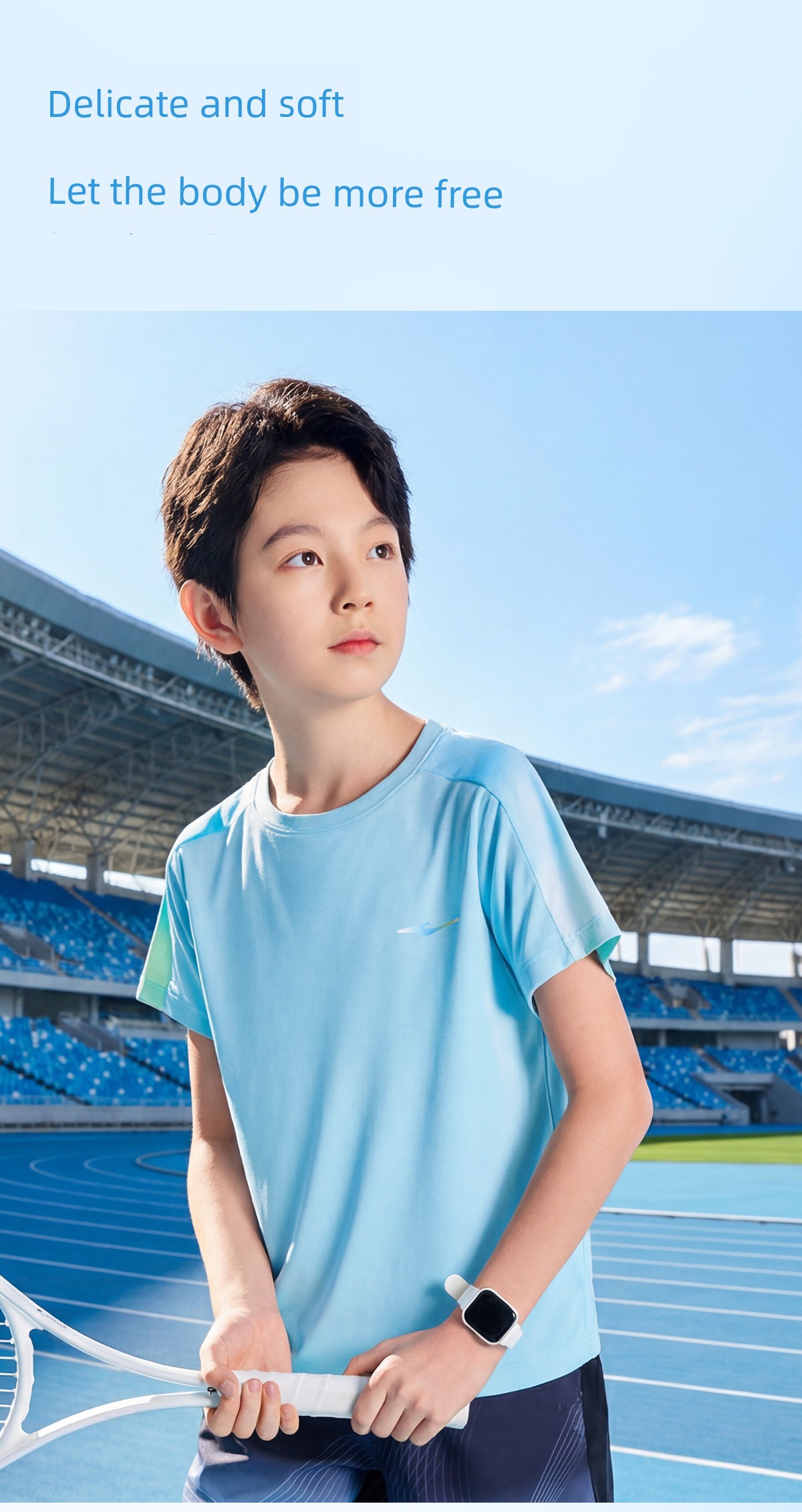 Hongxing Erke Kidsren's Clothing Kidsren's Short-Sleeved T-Shirt Boys' Sports Quick-Drying Clothing Summer New Youth Girls' Tops — 27