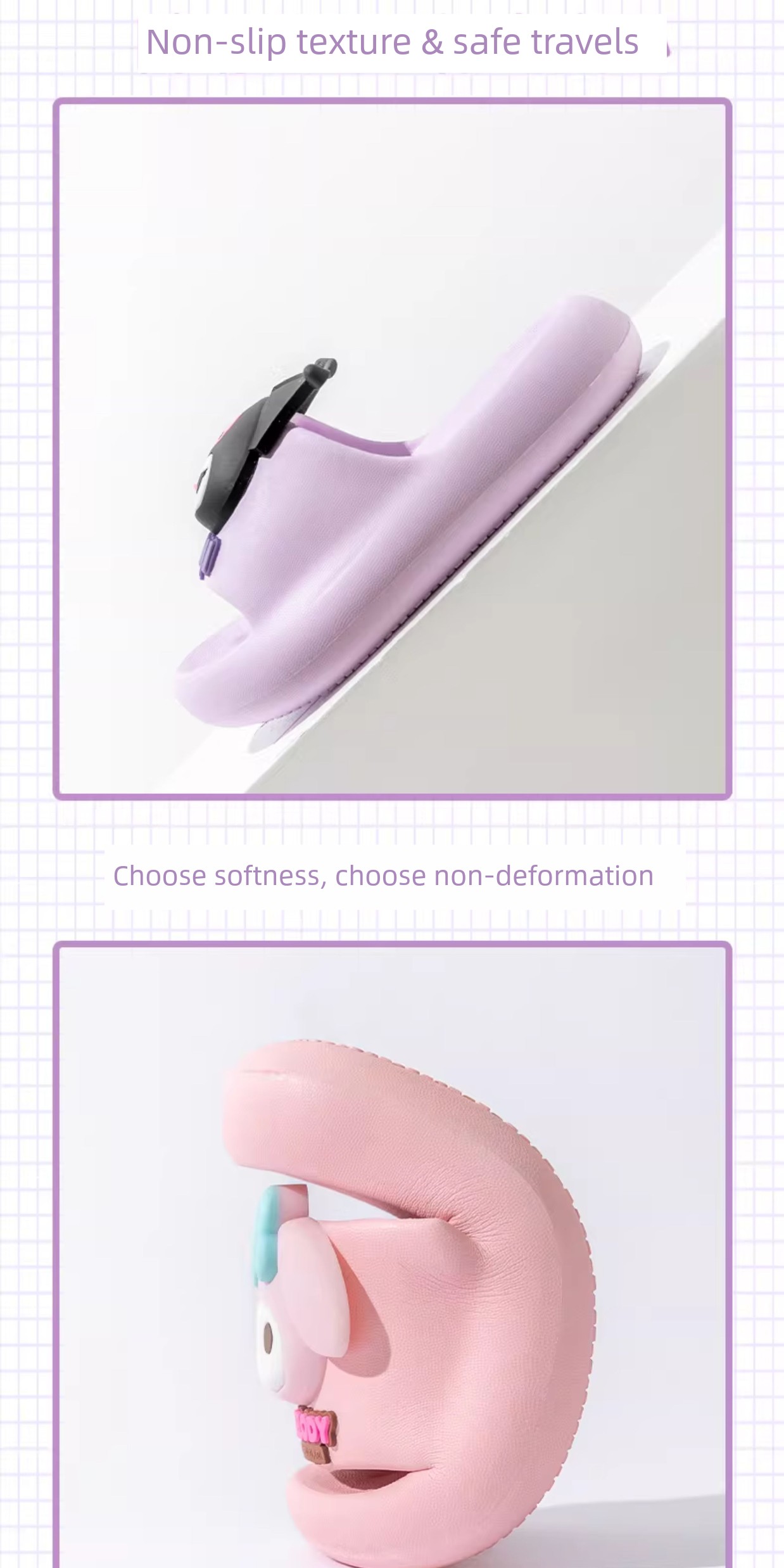 Children's Slippers for Girls, Summer 2026 New Kuromi Model, Girls' Bathroom Water-Draining Non-Slip Bath Slippers for Baby Girls — 7