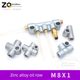 Zinc alloy type A resistance oil circuit distributor oil pump oil drain internal thread connection M8X1 oil pipe joint