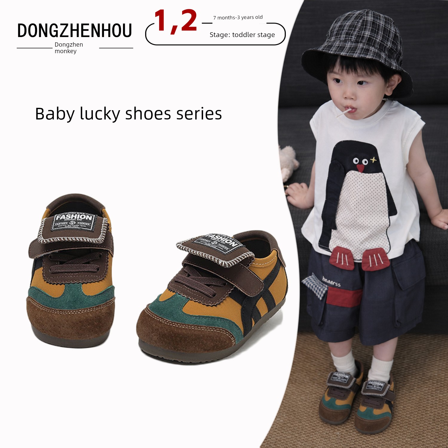 2026 New Spring and Autumn Boys' Sports Shoes for Ages 1 to 3, Lightweight Children's Shoes for Girls, Soft-Soled Toddler Shoes