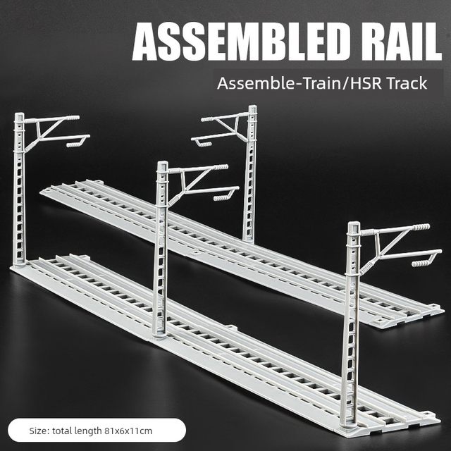 Fuxing EMU model high-speed rail toy train track platform overpass