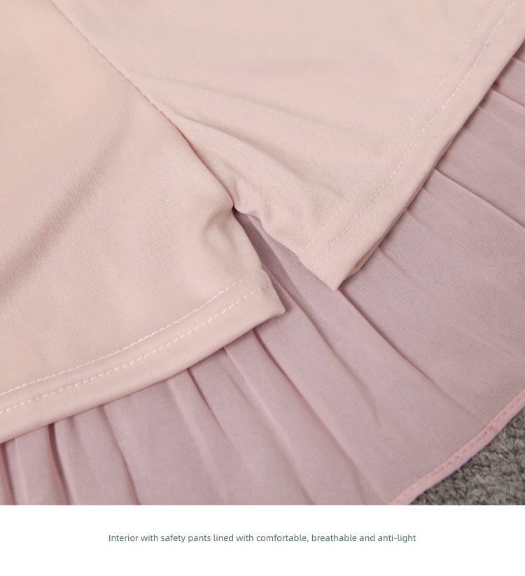 Chiffon Fat mm Big size Pleat Light proof UltraShort  Culotte