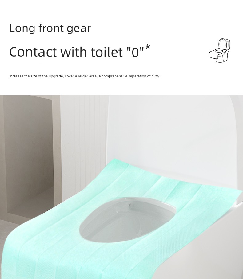 Disposable Toilet Seat Covers Individually Packaged for Pregnant Women, Hotels, Travel, and Portable Use Without Adhesive Removal — 5