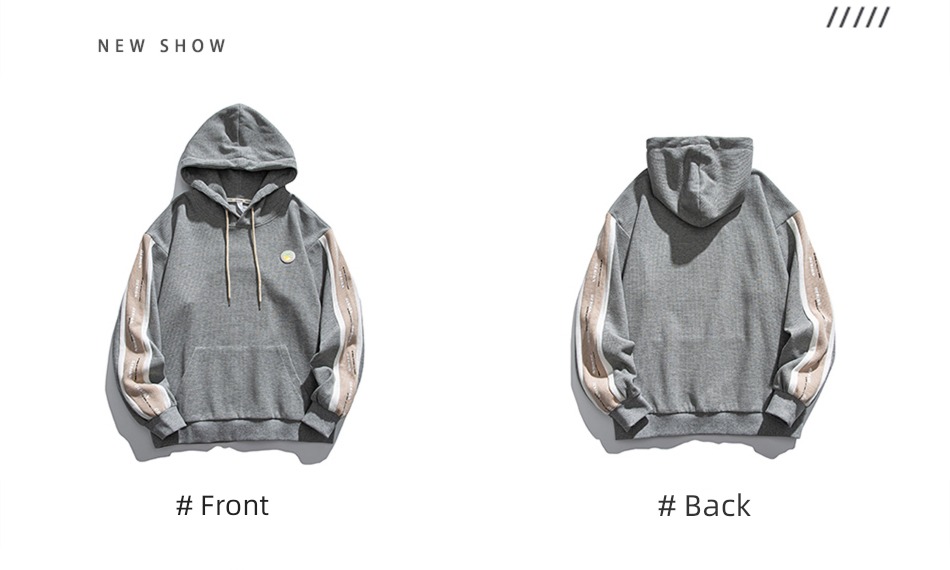 solar system spring and autumn trend Splicing Hooded Condom Sweater