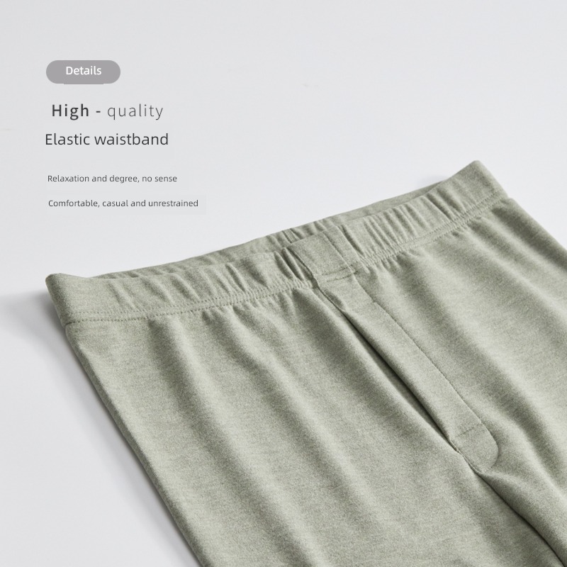 Warm pants man Derong pants Autumn trousers Plush Bottomed trousers Derong thickening Cashmere Belt protection knee De Rong Thread pants