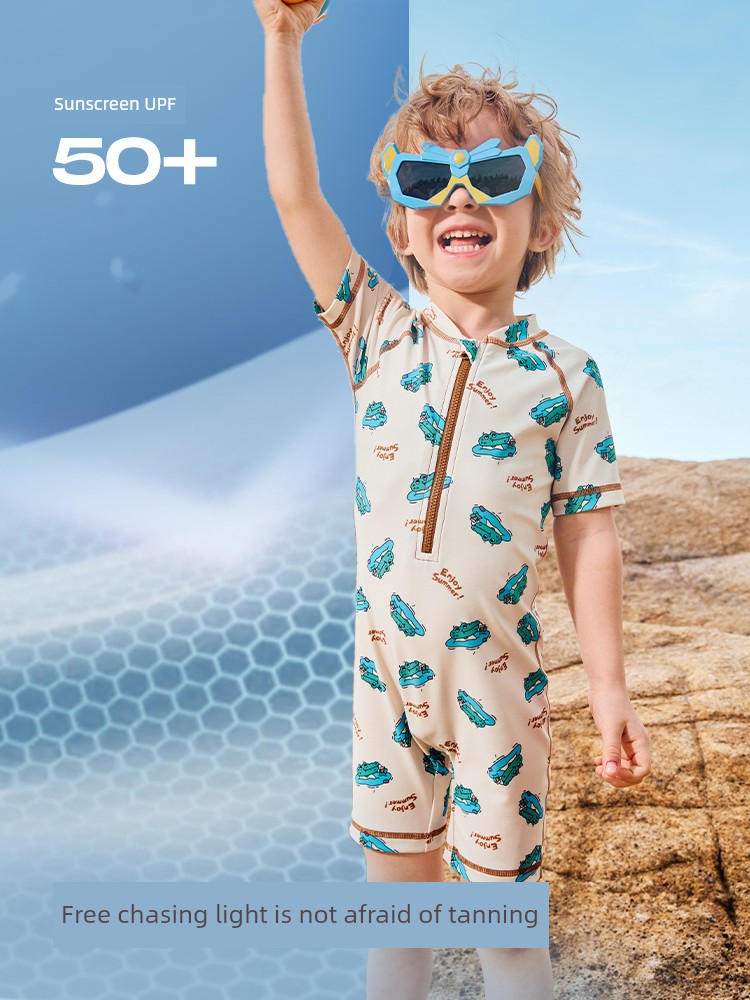 Balabala One-Piece Baby Beach Stretch Swimsuit